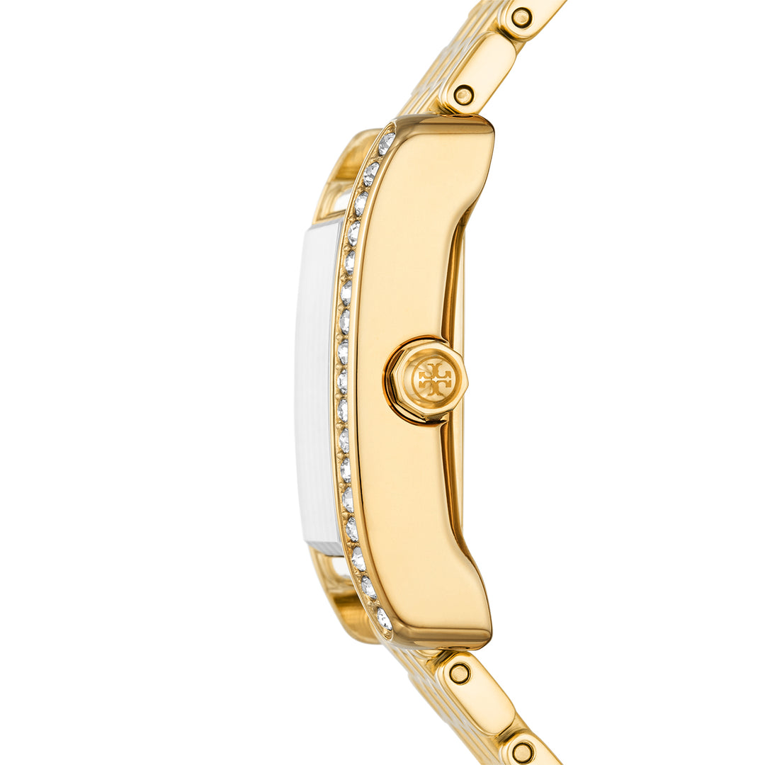 Tory Burch Women's The Eleanor Three-Hand  Gold-Tone Stainless Steel Watch