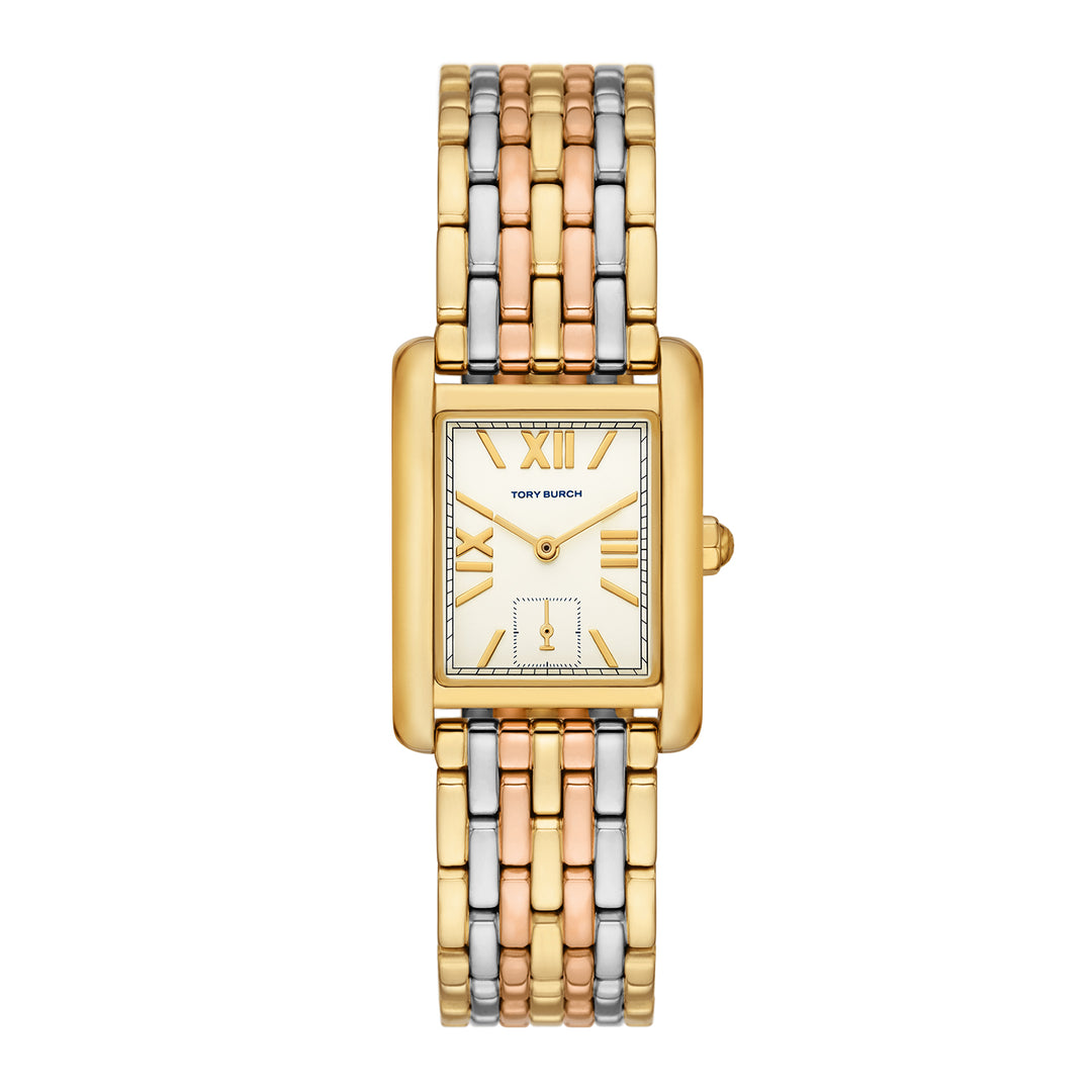 Tory Burch Women's The Eleanor Three-Hand  Gold-Tone Stainless Steel Watch