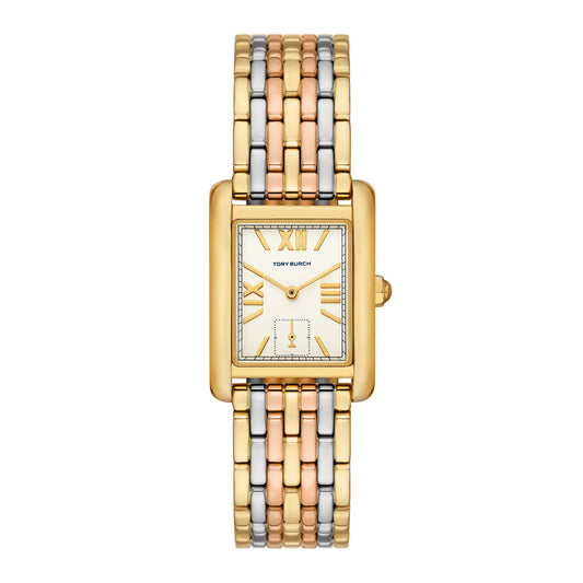 Tory Burch Women's The Eleanor Three-Hand  Gold-Tone Stainless Steel Watch
