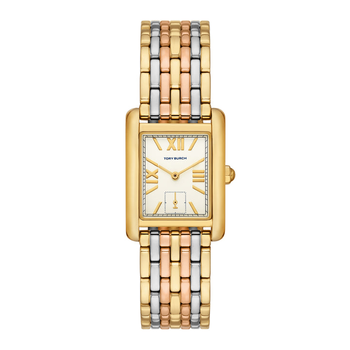 Tory Burch Women's The Eleanor Three-Hand  Gold-Tone Stainless Steel Watch