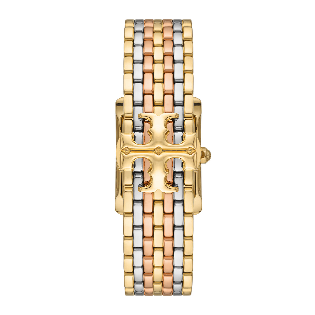 Tory Burch Women's The Eleanor Three-Hand  Gold-Tone Stainless Steel Watch