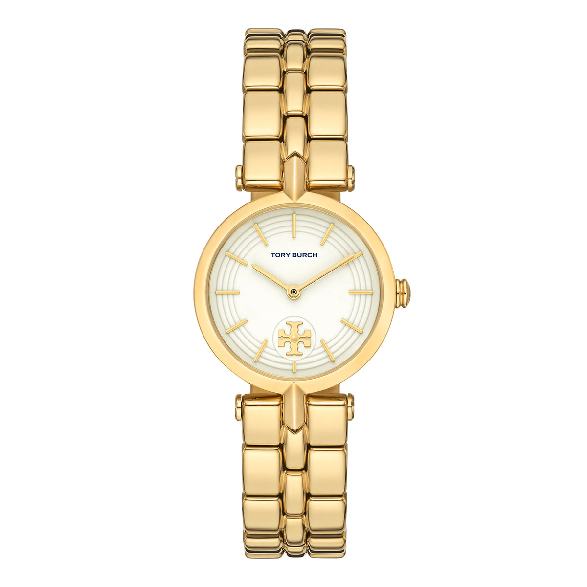 Tory Burch Women's Kira Three-Hand  Gold-Tone Stainless Steel Watch