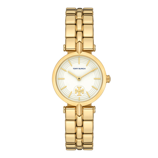 Tory Burch Women's Kira Three-Hand  Gold-Tone Stainless Steel Watch