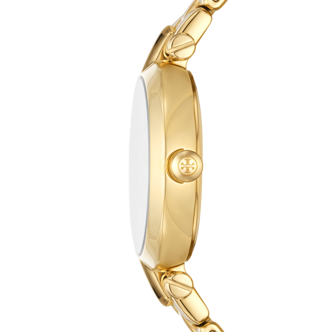 Tory Burch Women's Kira Three-Hand  Gold-Tone Stainless Steel Watch