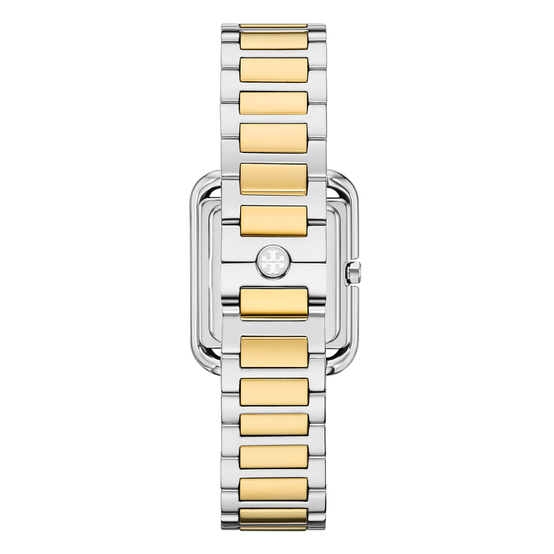 Tory Burch Women's Kira Square Three-Hand  Stainless Steel Watch