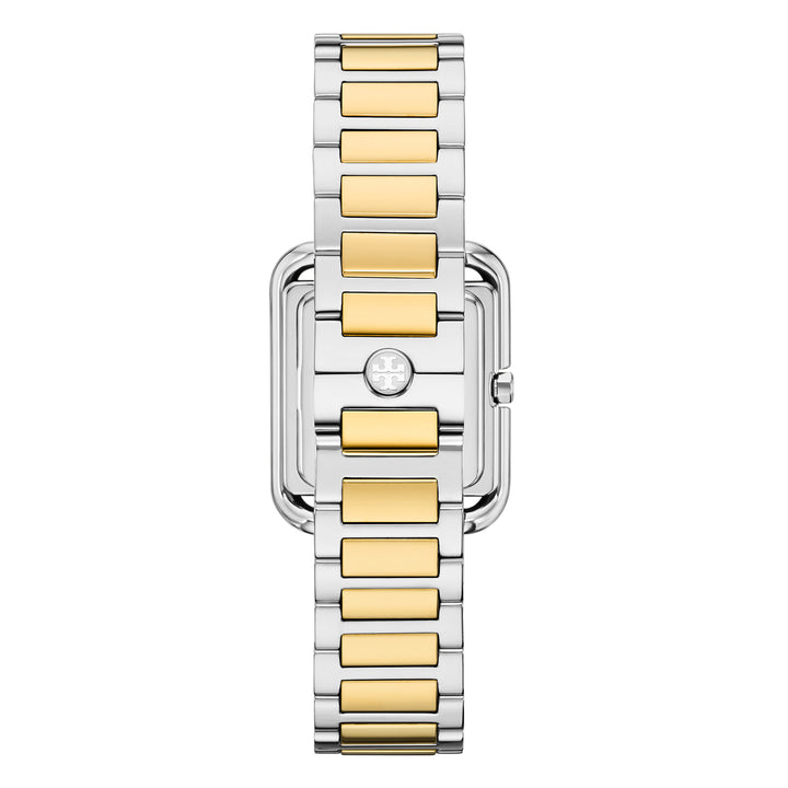 Tory Burch Women's Kira Square Three-Hand  Stainless Steel Watch