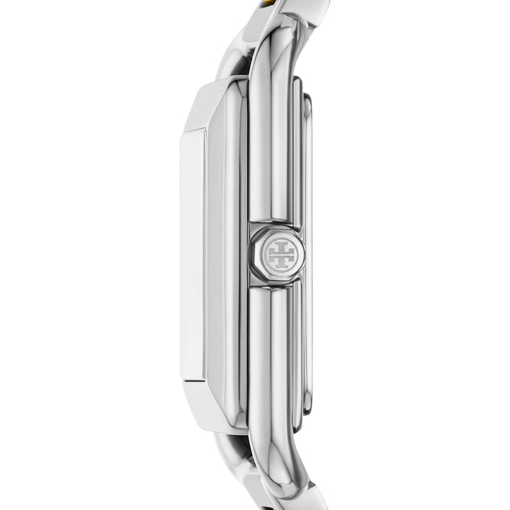 Tory Burch Women's Kira Square Three-Hand  Stainless Steel Watch