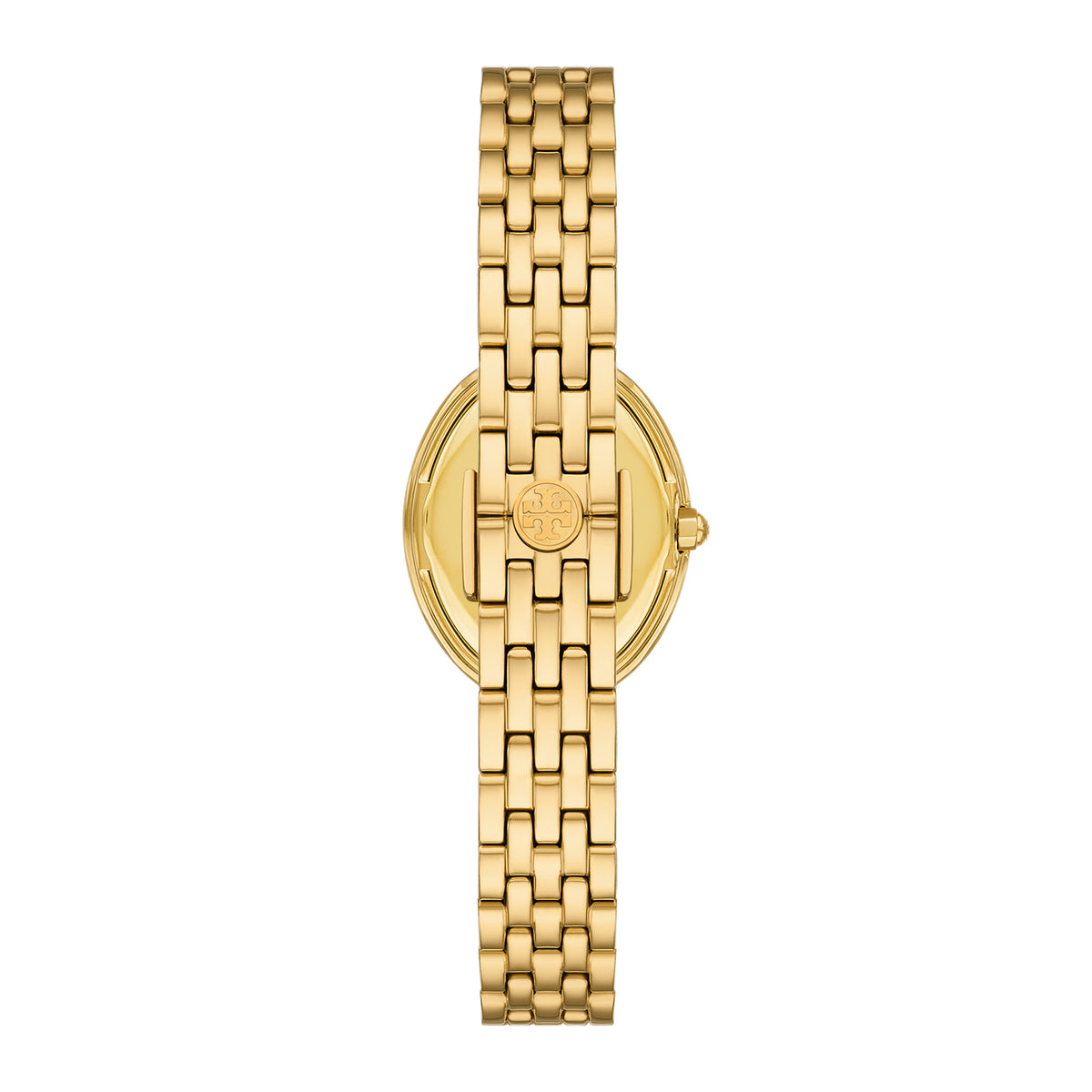 Tory Burch Women's Oval Two-Hand  Gold-Tone Stainless Steel Watch