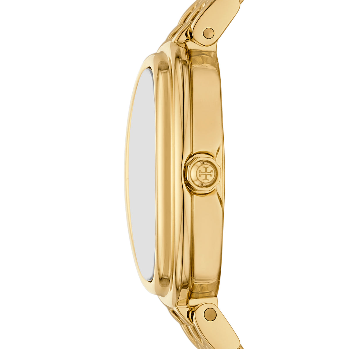 Tory Burch Women's Oval Two-Hand  Gold-Tone Stainless Steel Watch