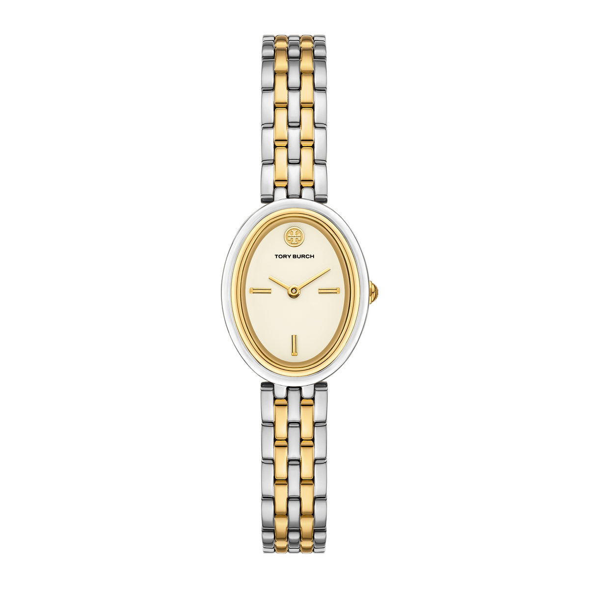 Tory Burch Women's Oval Two-Hand  Two-Tone Stainless Steel Watch