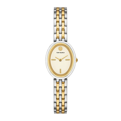 Tory Burch Women's Oval Two-Hand  Two-Tone Stainless Steel Watch