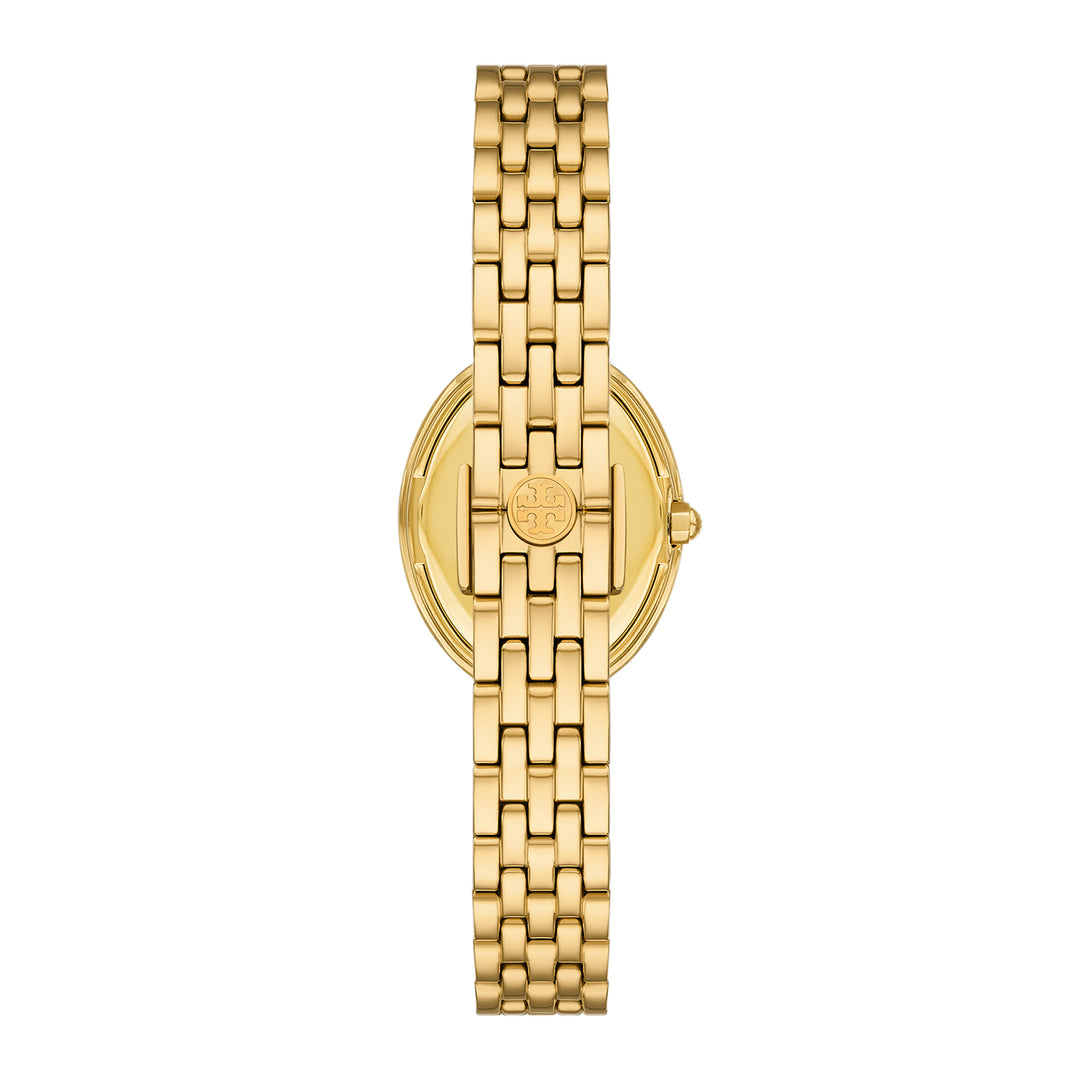 Tory Burch Women's The Oval Two-Hand  Gold-Tone Stainless Steel Watch