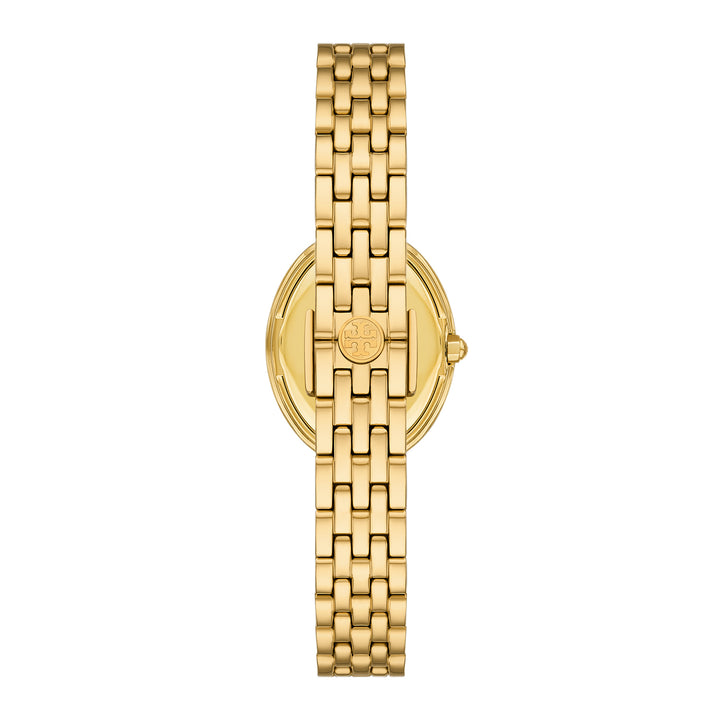 Tory Burch Women's The Oval Two-Hand  Gold-Tone Stainless Steel Watch