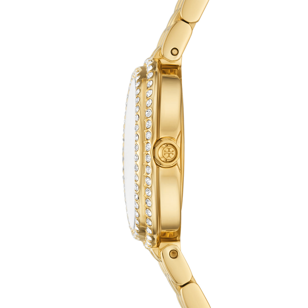 Tory Burch Women's The Oval Two-Hand  Gold-Tone Stainless Steel Watch