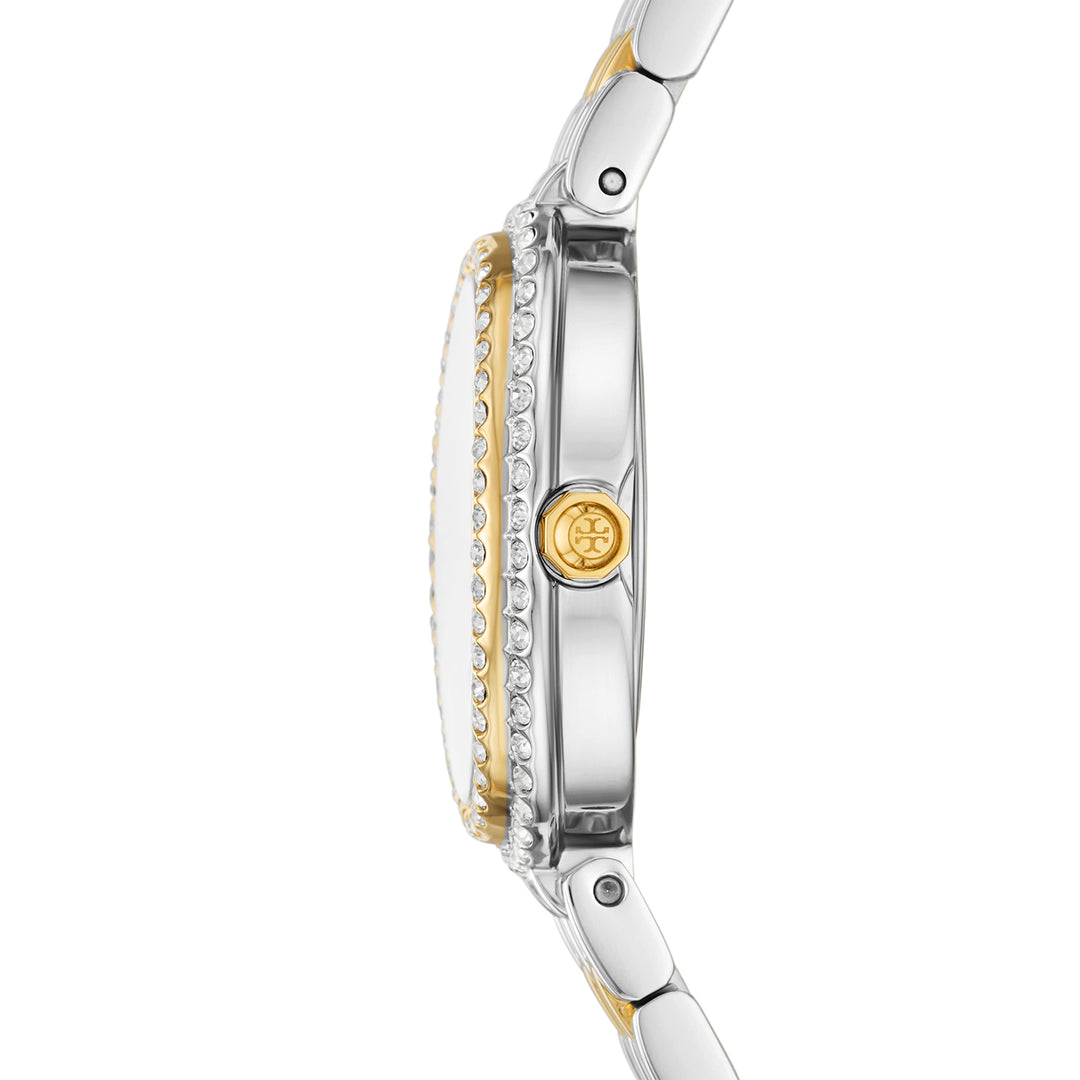 Tory Burch Women's The Oval Two-Hand  Gold-Tone Stainless Steel Watch