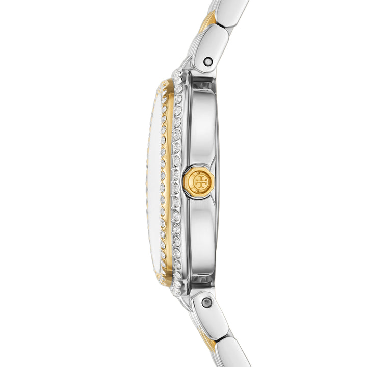 Tory Burch Women's The Oval Two-Hand  Gold-Tone Stainless Steel Watch