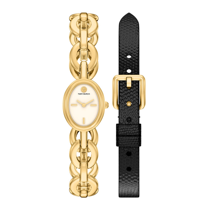 Tory Burch Women's Small Oval Watch Gift Set