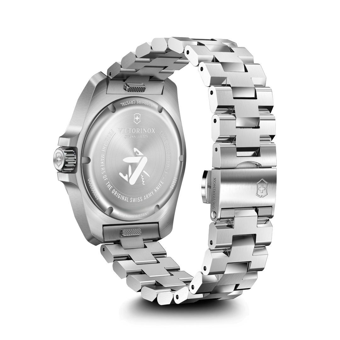 Victorinox Men's Silver Tone Case Blue Dial Quartz Watch