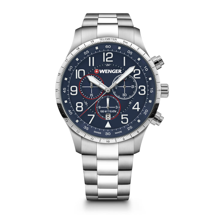 Wenger Attitude Men's Chronograph Quartz Watch - Swiss Made