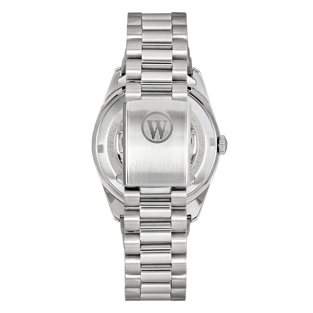 West End Women's Silver Tone Case Black Dial Automatic Watch