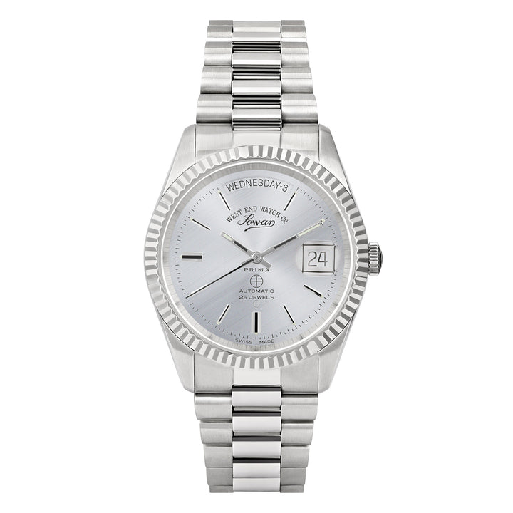 West End Women's Silver Tone Case & Dial Automatic Watch