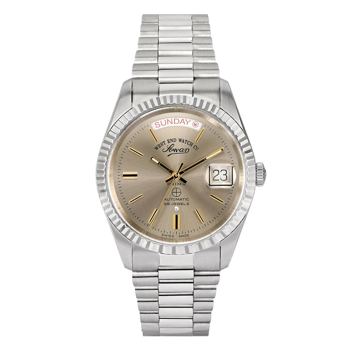 West End Women's Silver Tone Case Rhuthenium Dial Automatic Watch