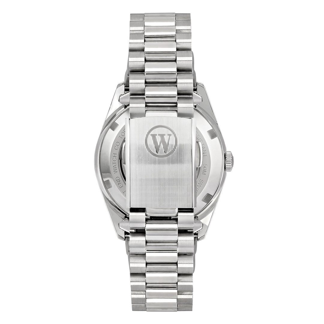 West End Women's Silver Tone Case Rhuthenium Dial Automatic Watch