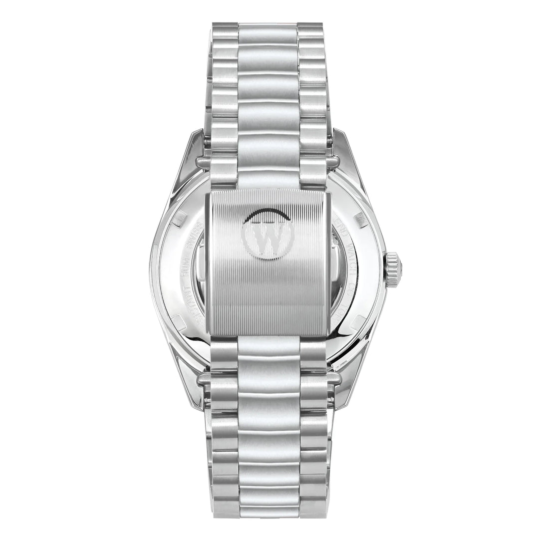 West End Women's Silver Tone Case Turquoise Dial Automatic Watch