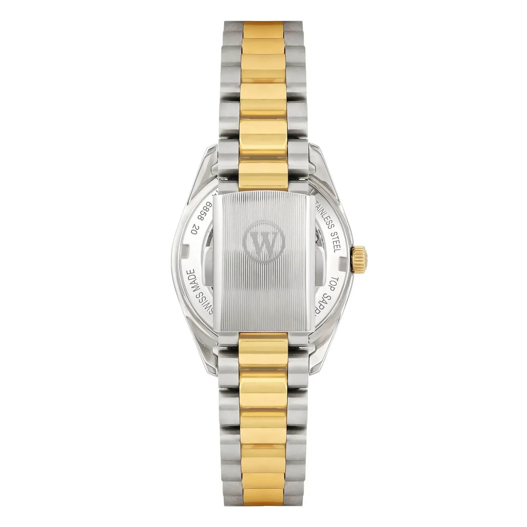 West End Women's Silver & Gold Tone Case Champagne Dial Automatic Watch