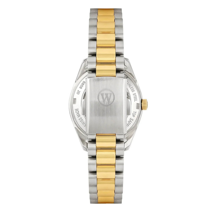 West End Women's Silver & Gold Tone Case Champagne Dial Automatic Watch