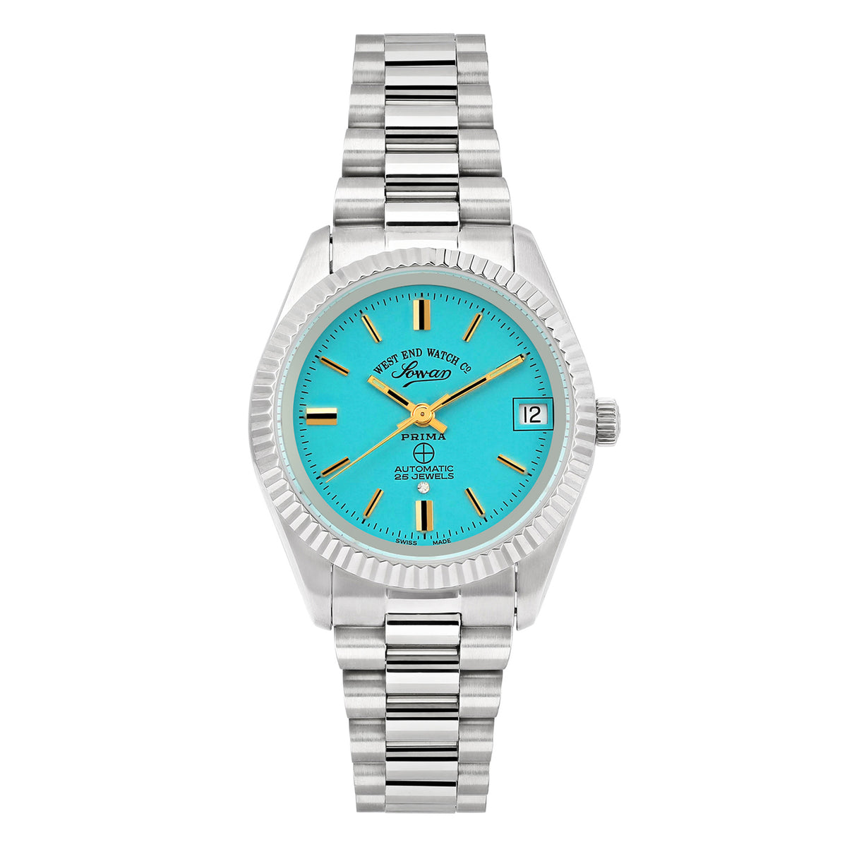 West End The Classics Ladies 32mm Automatic Watch Turquoise Dial