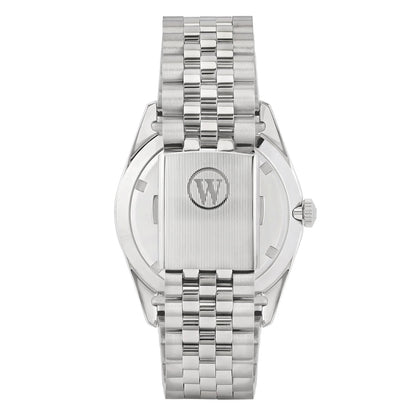 West End Men's Silver Tone Case Black Dial Automatic Watch