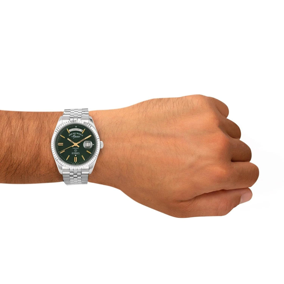 West End The Classics Gents Automatic 41mm Stainless Steel Green Dial Watch