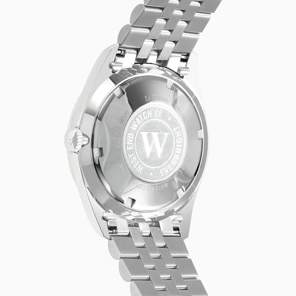 West End Men's Silver Tone Case Green Dial Automatic Watch