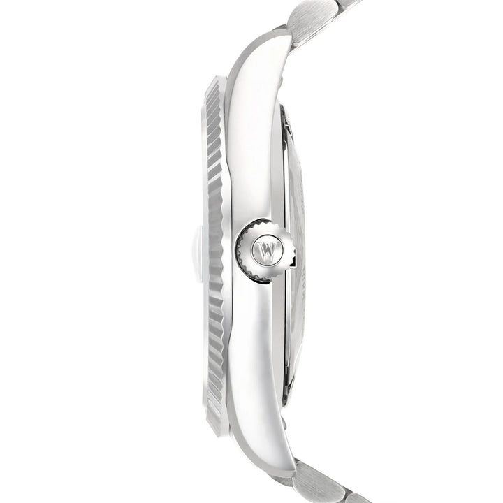 West End Men's Silver Tone Case Green Dial Automatic Watch