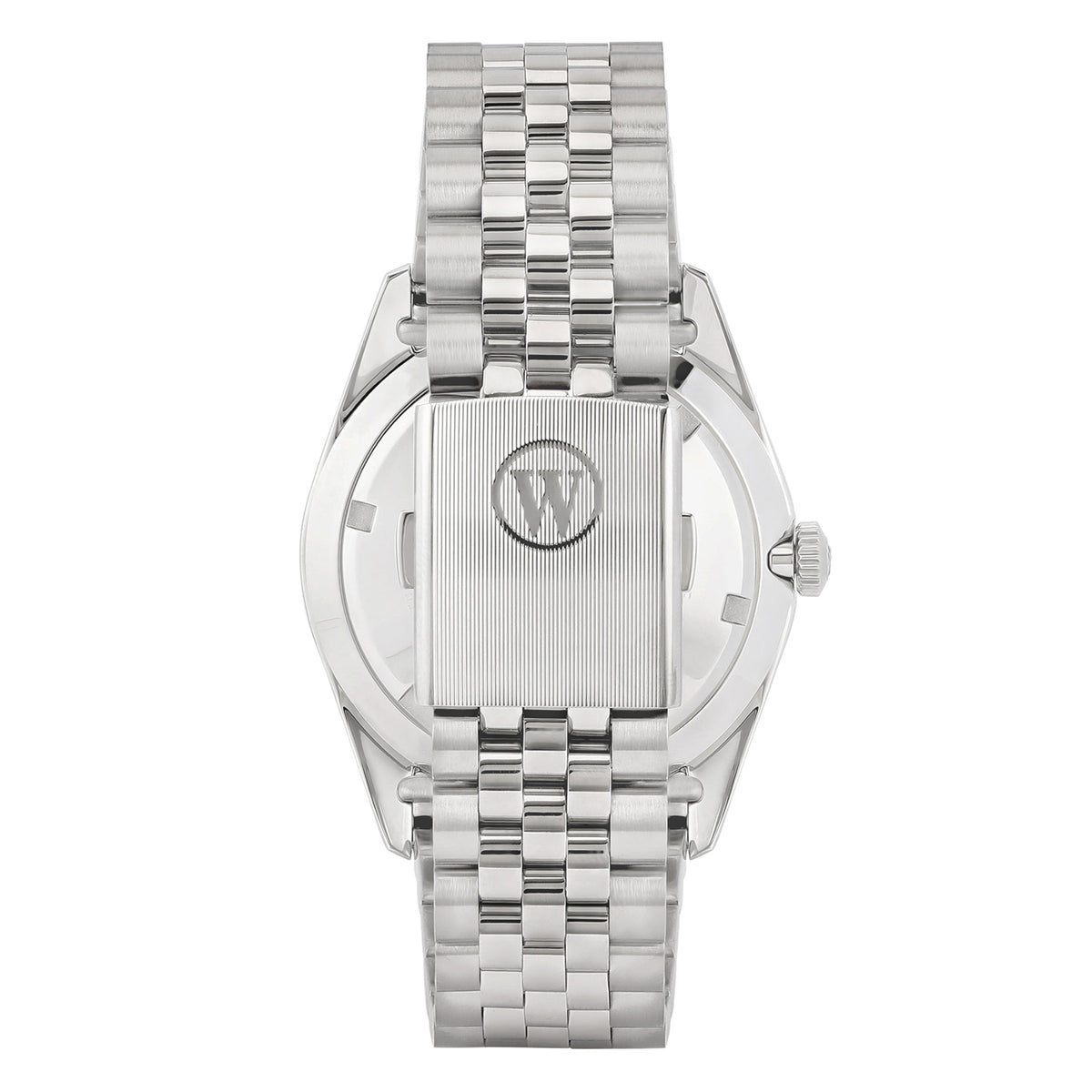 West End Men's Silver Tone Case Grey Arabic Dial Automatic Watch