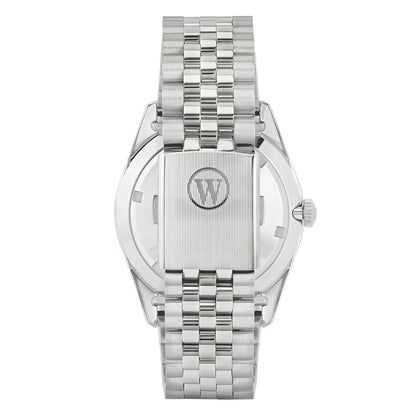 West End Men's Silver Tone Case Grey Arabic Dial Automatic Watch