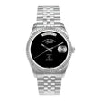 West End The Classics Automatic 37mm Stainless Steel Watch Black Onyx Dial