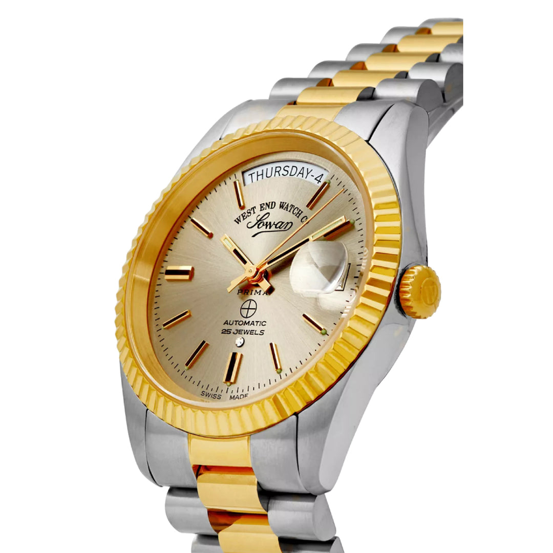 West End The Classics Automatic 37mm Two-tone Watch Champagne Dial