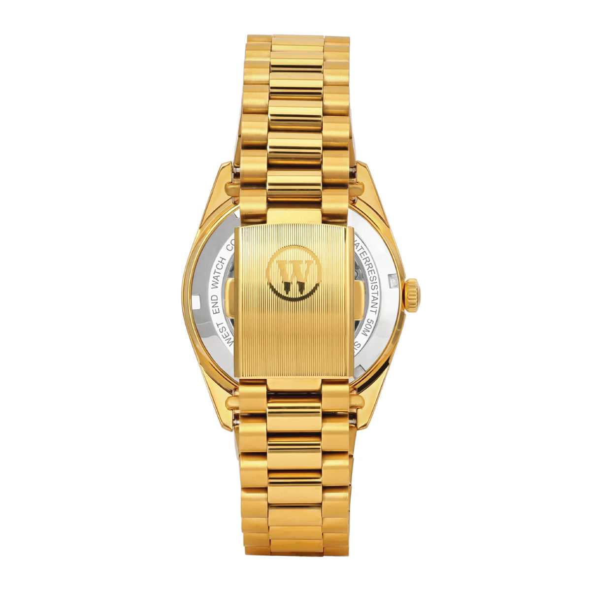 West End The Classics Automatic 37mm Gold-tone Watch Silver Dial - W6828352708R