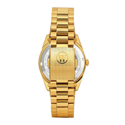 West End The Classics Automatic 37mm Gold-tone Watch Silver Dial - W6828352708R