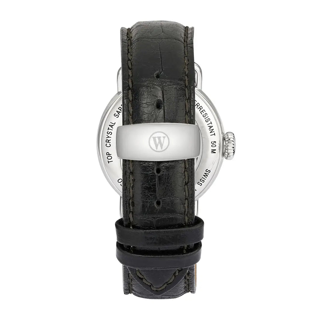 West End Sowar 1916 Automatic Gents Watch 39mm with White Dial and Leather Strap