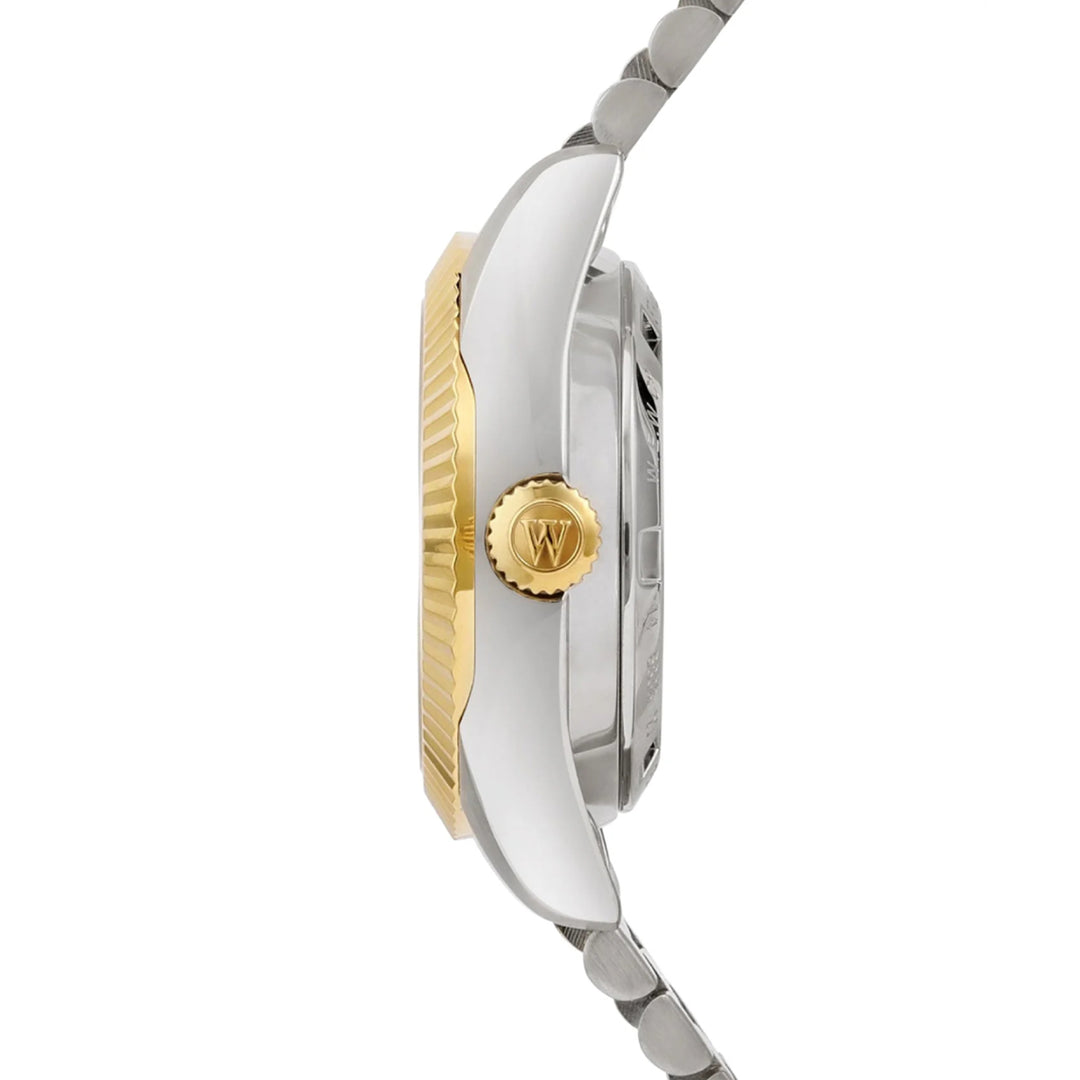 West End The Classics Automatic Ladies 26mm Two-tone Watch Champagne Dial with Zircon Markers