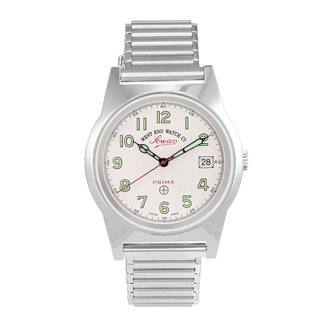 West End Souq Collection 38mm Stainless Steel Quartz Watch White Dial