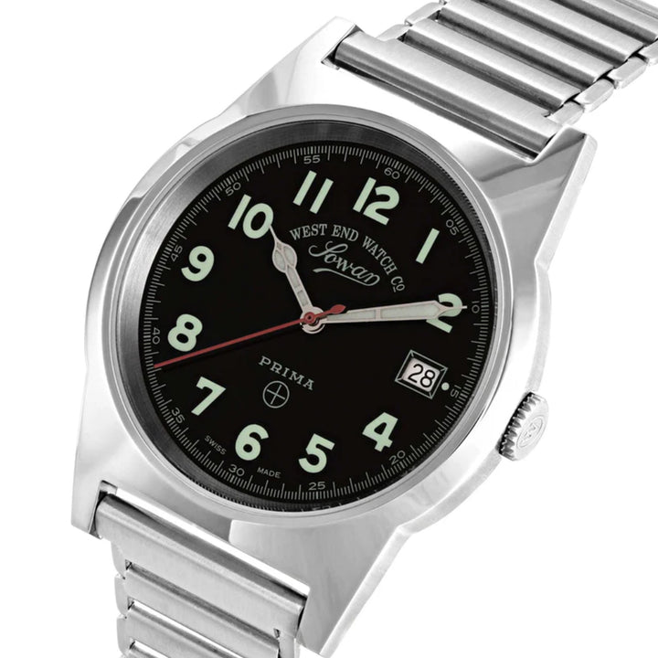 West End Souq Collection 38mm Stainless Steel Quartz Watch Black Dial