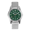 West End Souq Collection 38mm Stainless Steel Quartz Watch Green Dial with Arabic Numerals