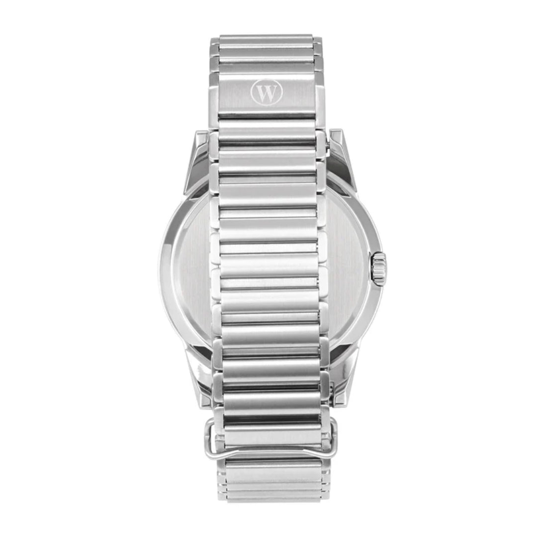 West End Souq Collection 38mm Stainless Steel Quartz Watch Yellow Dial with Arabic Numerals