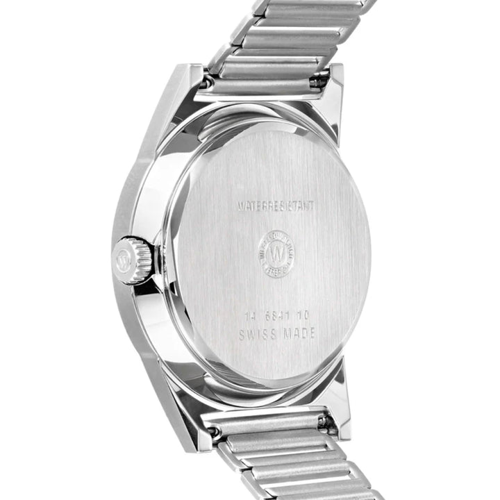 West End Souq Collection 38mm Stainless Steel Quartz Watch Sunray Blue Dial with Arabic Numerals