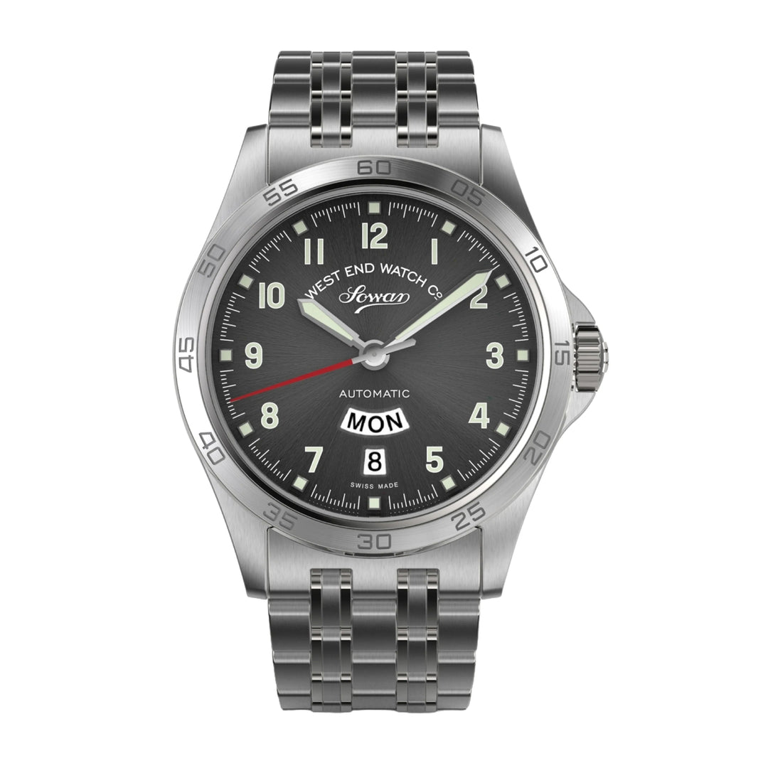 West End Sowar 2000 39mm Automatic Gents Watch Anthracite Dial