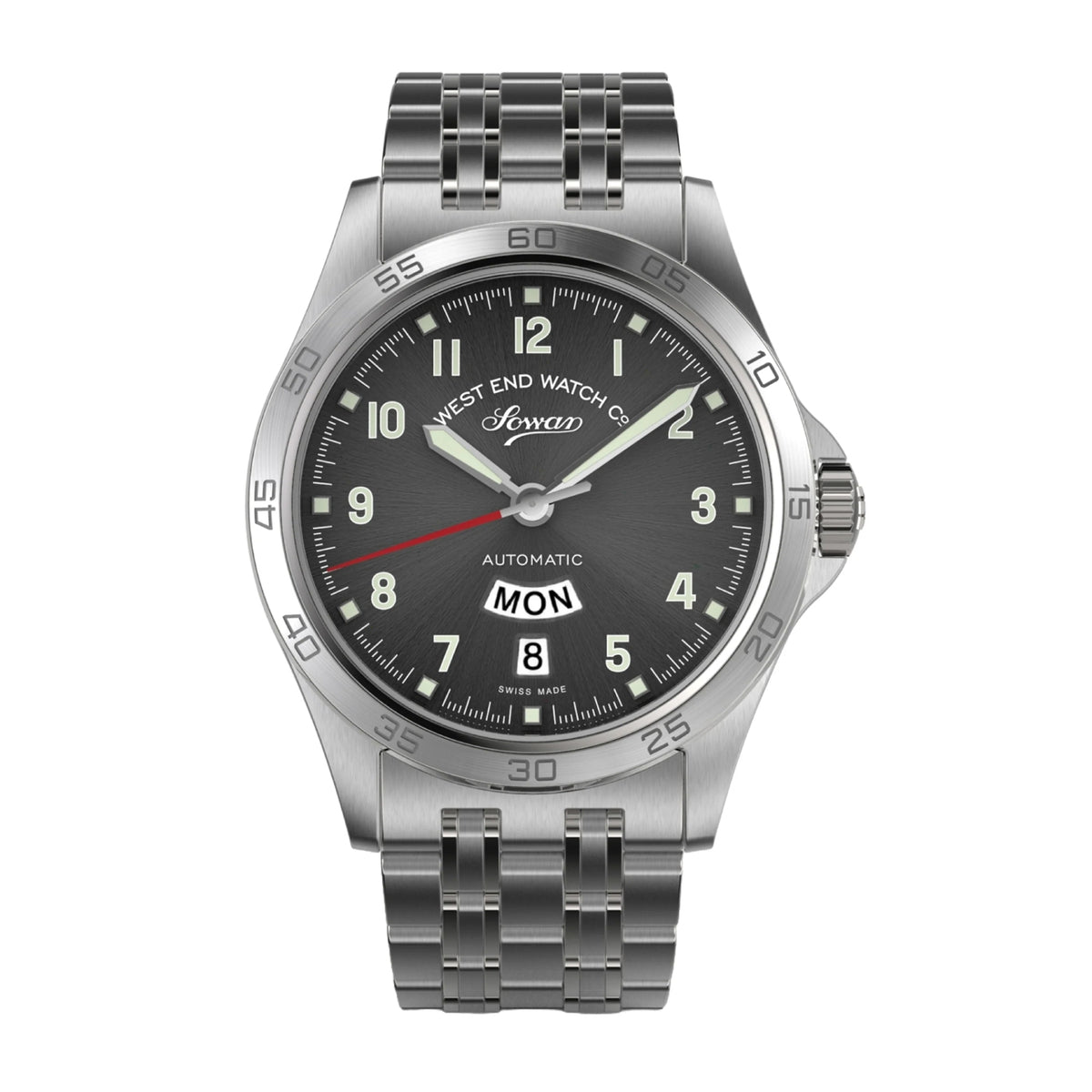 West End Sowar 2000 39mm Automatic Gents Watch Anthracite Dial